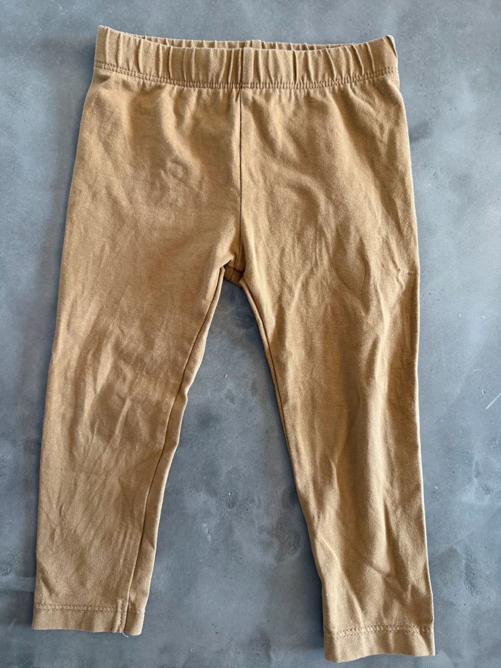 2T Kids Stretch Cotton Leggings - Camel